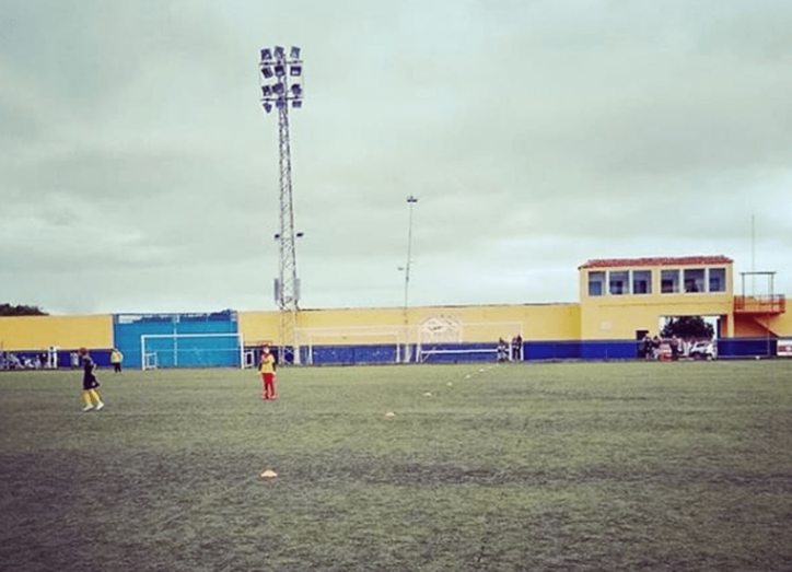 Las líneas que delimitan el terreno de juego han desaparecido prácticamente (Foto TA)